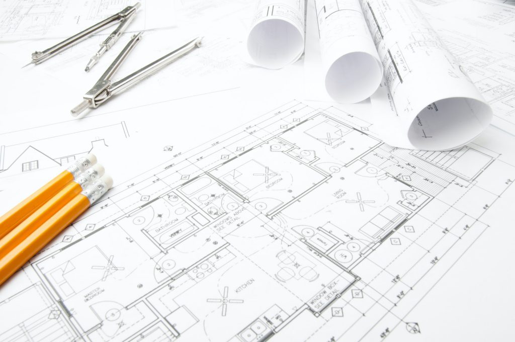 Construction planning drawings